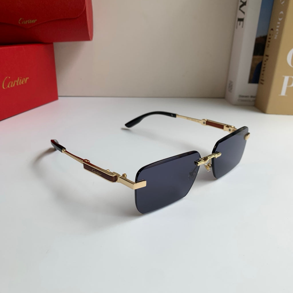 Cartier Square Silver Lens Sunglasses for Men & Women - 487215