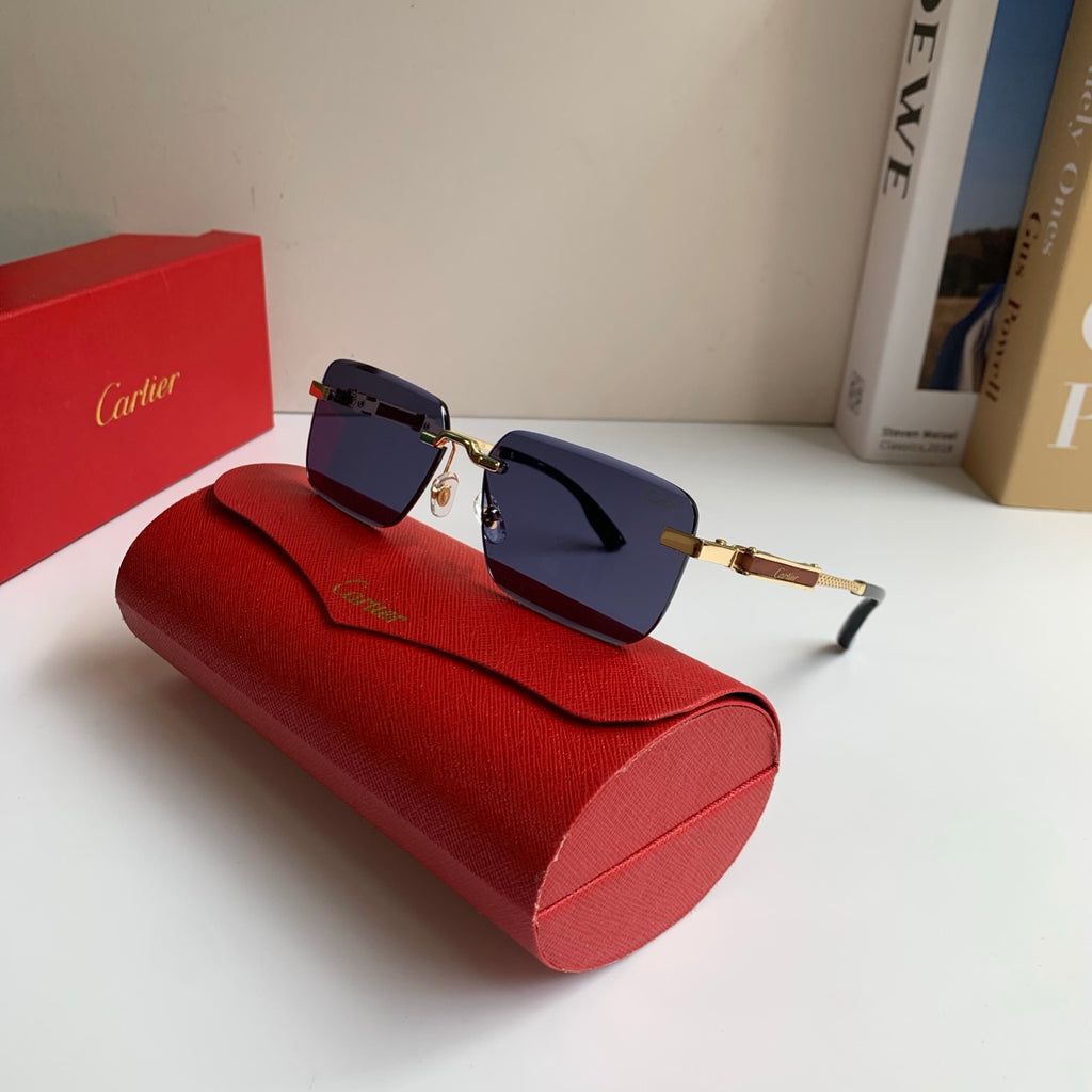 Cartier Square Silver Lens Sunglasses for Men & Women - 487215 - detail image 5