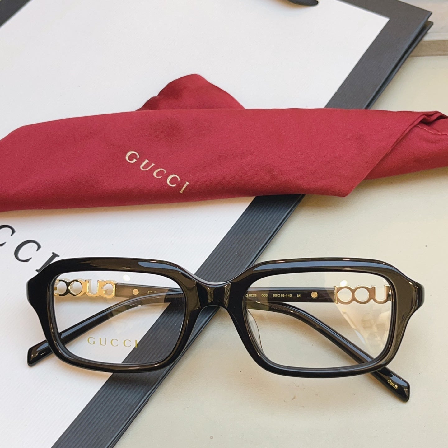 Gucci GG2152S Fashion Black Lens Sunglasses for Men & Women - 431364