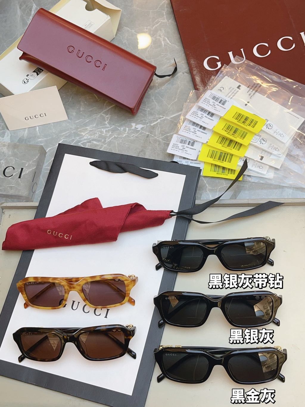 Gucci GG2152S Fashion Gray Lens Sunglasses for Men & Women - detail image 9