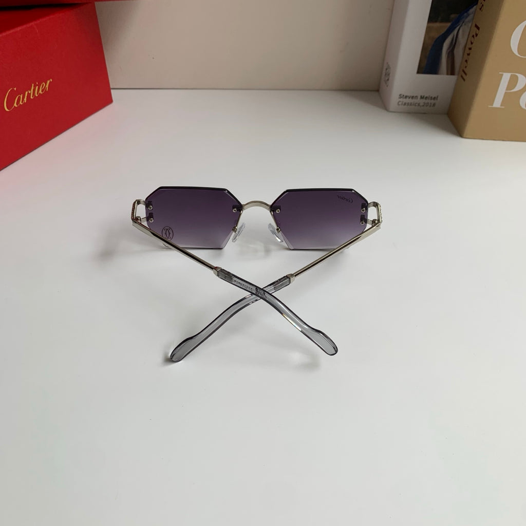 Cartier Square Silver Lens Sunglasses for Men & Women - 415981 - detail image 7