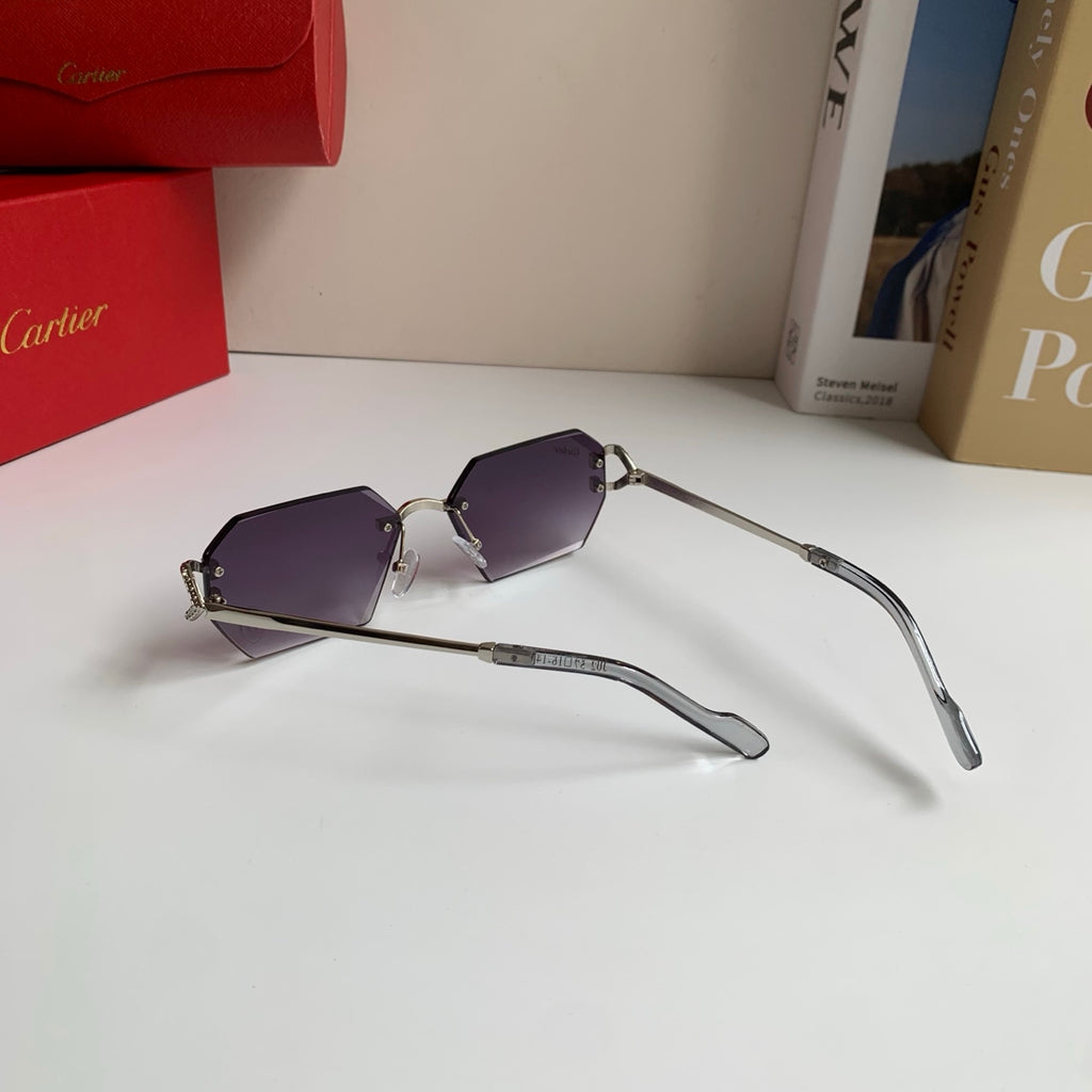 Cartier Square Silver Lens Sunglasses for Men & Women - 415981 - detail image 6