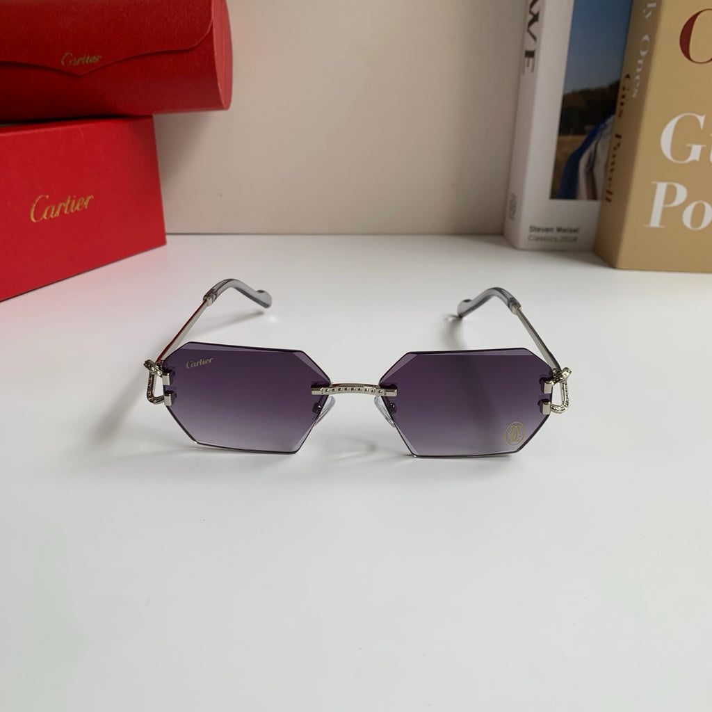 Cartier Square Silver Lens Sunglasses for Men & Women - 415981 - detail image 3