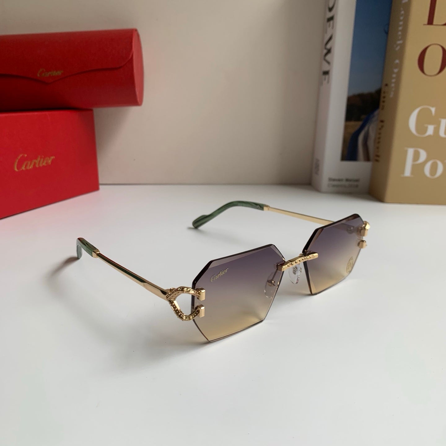Cartier Square Silver Lens Sunglasses for Men & Women - 415982