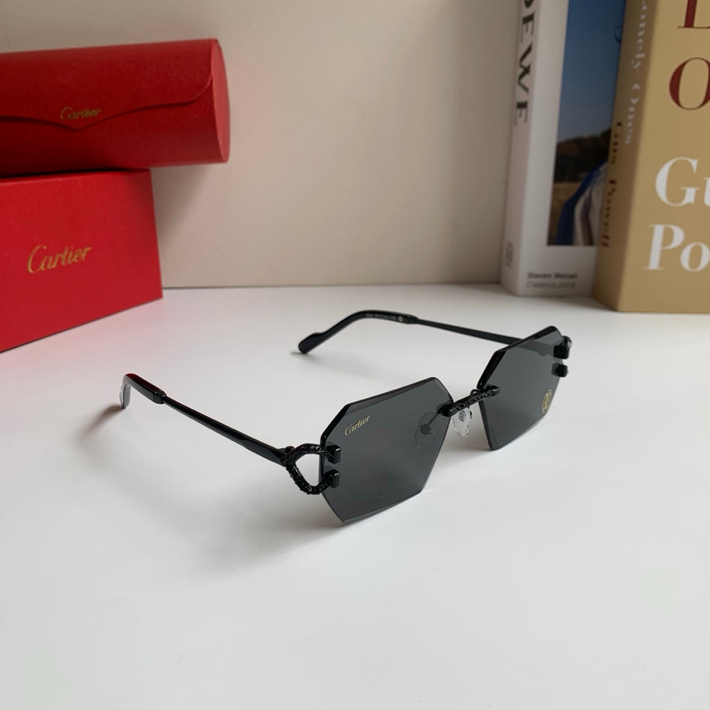 Cartier Square Silver Lens Sunglasses for Men & Women - 415984