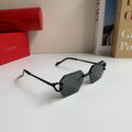 Cartier Square Silver Lens Sunglasses for Men & Women - 415984