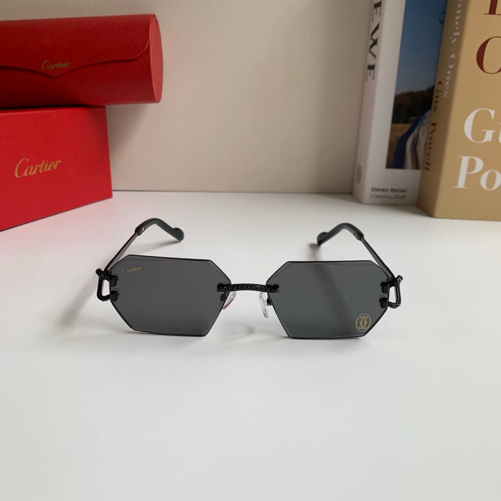 Cartier Square Silver Lens Sunglasses for Men & Women - 415984 - detail image 5