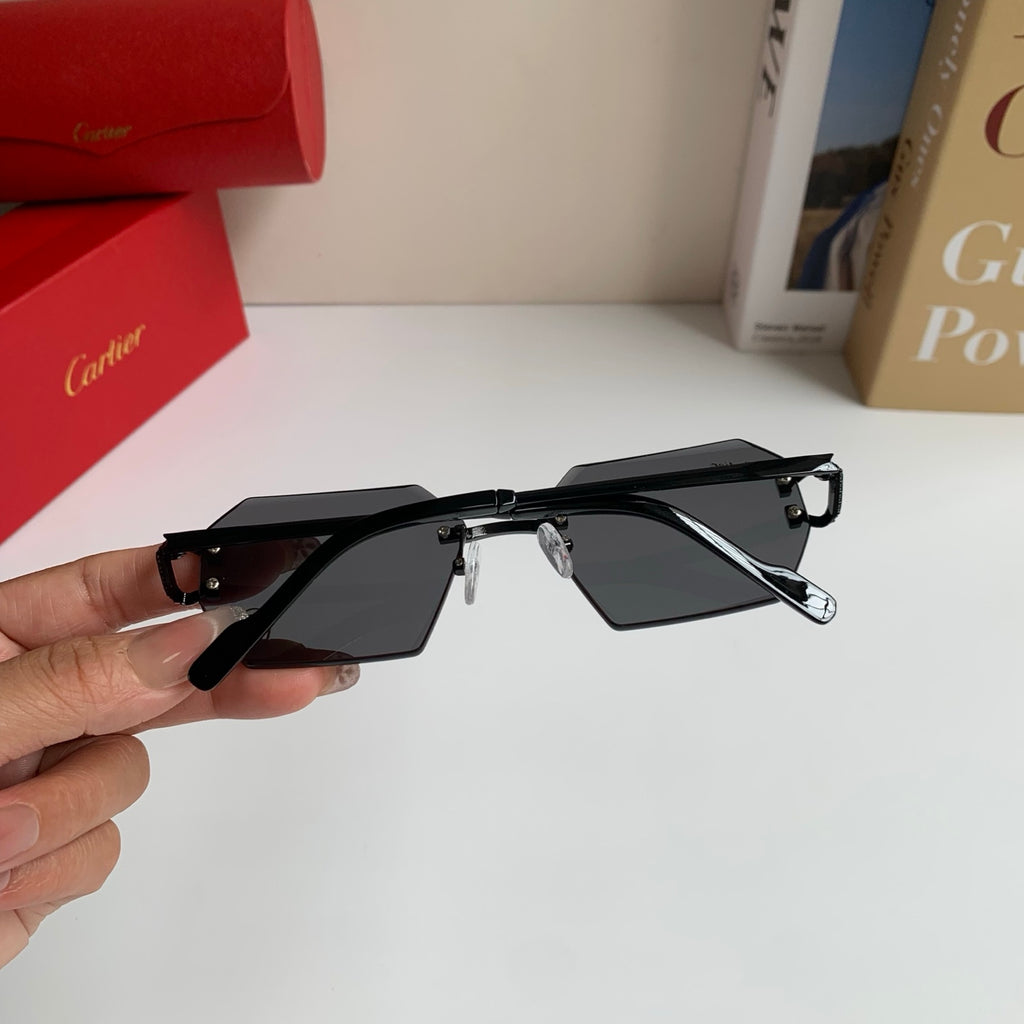 Cartier Square Silver Lens Sunglasses for Men & Women - 415984 - detail image 8