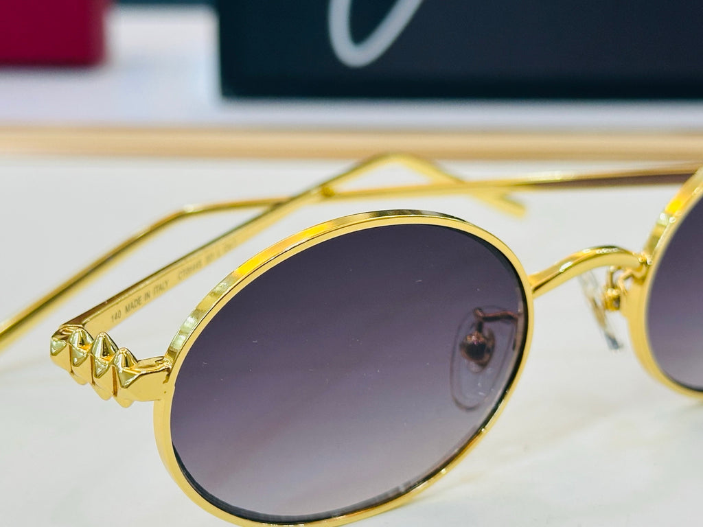 Cartier CT0644S Fashion Gold Lens Sunglasses for Men & Women - detail image 2