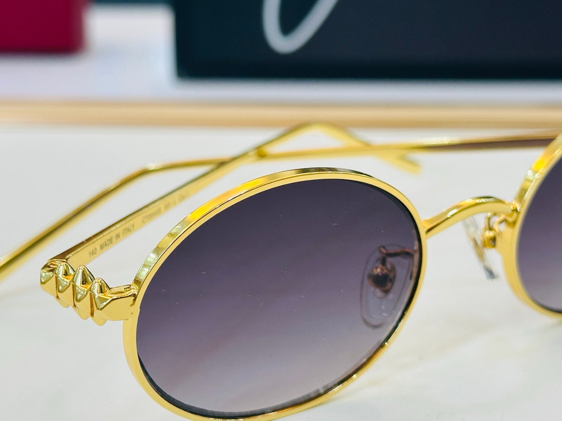 Cartier CT0644S Fashion Gold Lens Sunglasses for Men & Women - detail image 2