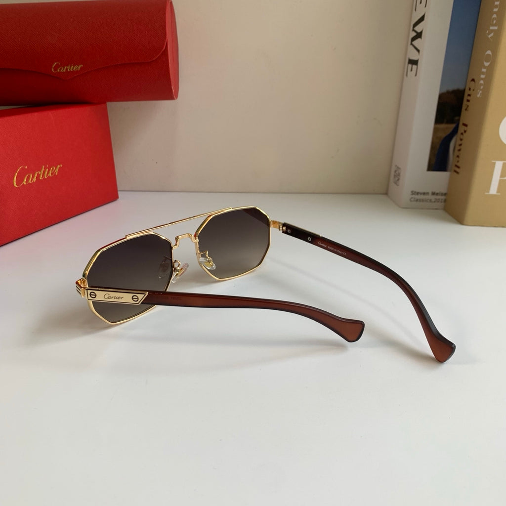 Cartier Metal Fashion Silver Lens Sunglasses for Men & Women - 432334 - detail image 8