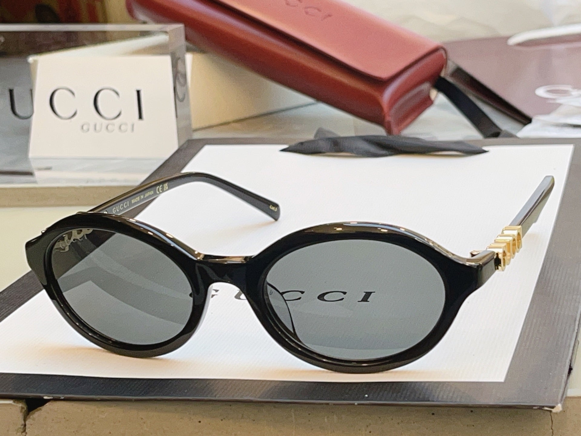 Gucci GG2153S Fashion Gold Lens Sunglasses for Men & Women - detail image 4
