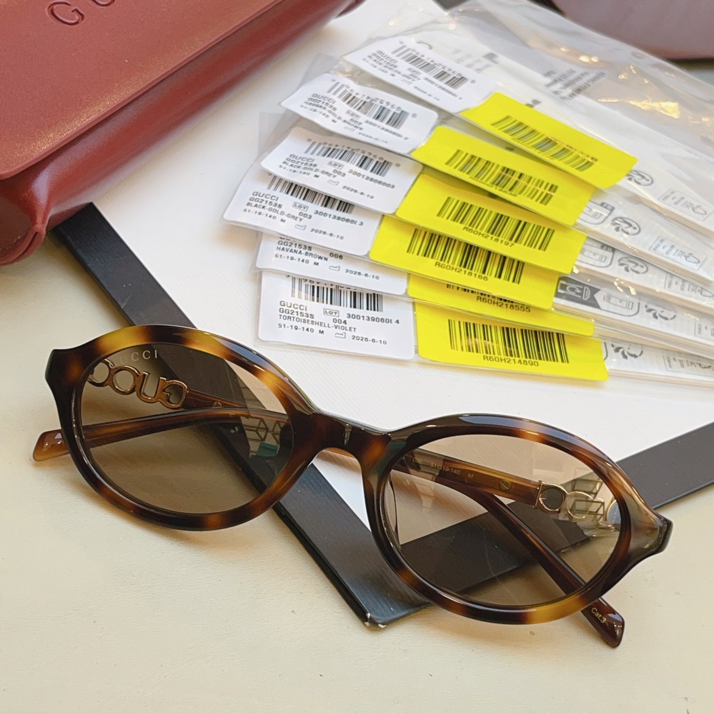 Gucci GG2153S Fashion Black Lens Sunglasses for Men & Women - 431487