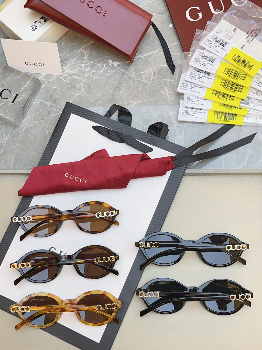Gucci GG2153S Fashion Black Lens Sunglasses for Men & Women - detail image 8