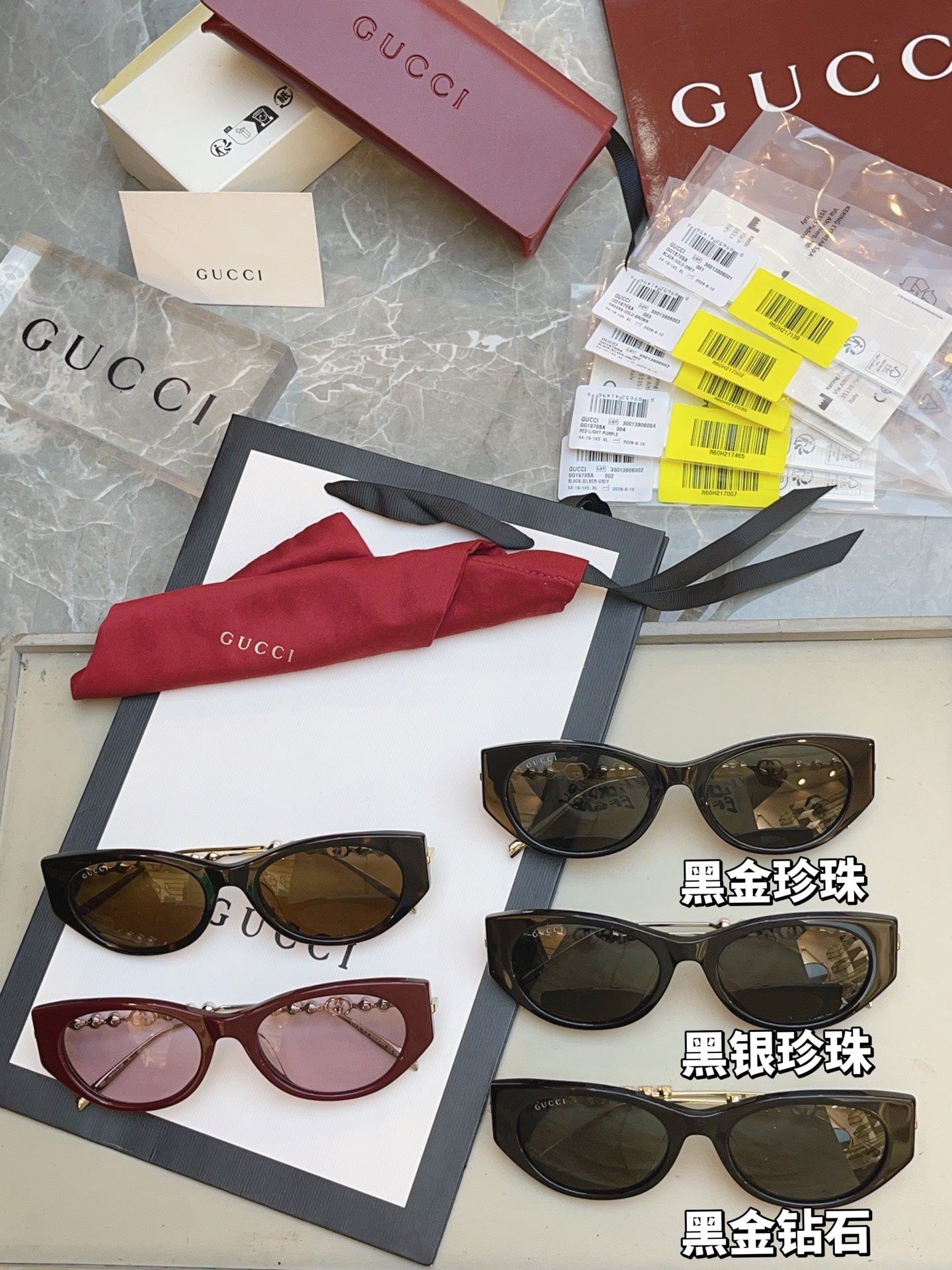 Gucci GG1970SA Fashion Black Lens Sunglasses for Men & Women - 431295 - detail image 9