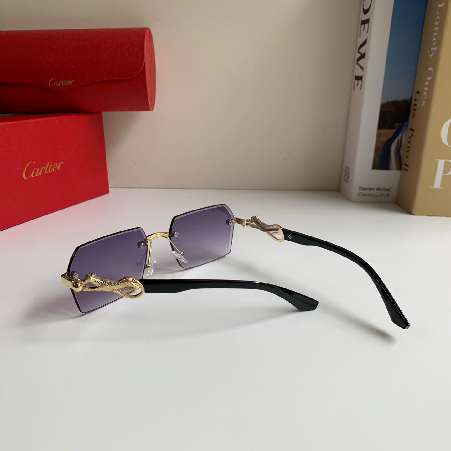 Cartier Fashion Silver Lens Sunglasses for Men & Women - 449534 - detail image 4