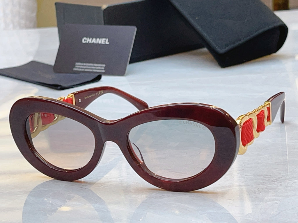 Chanel A71748 Fashion Red Lens Sunglasses for Men & Women