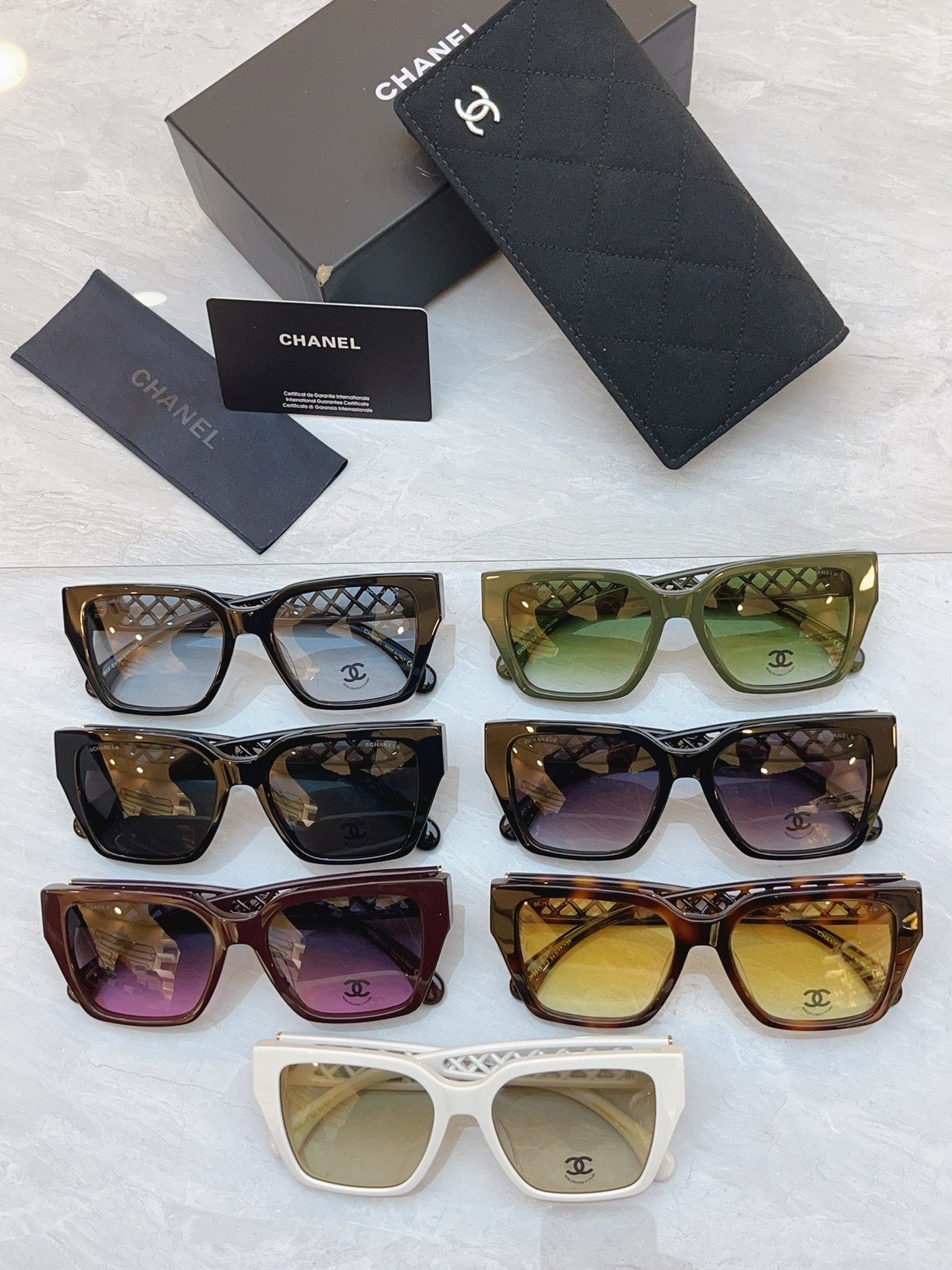 Chanel CH3517 Fashion Black Lens Sunglasses for Men & Women