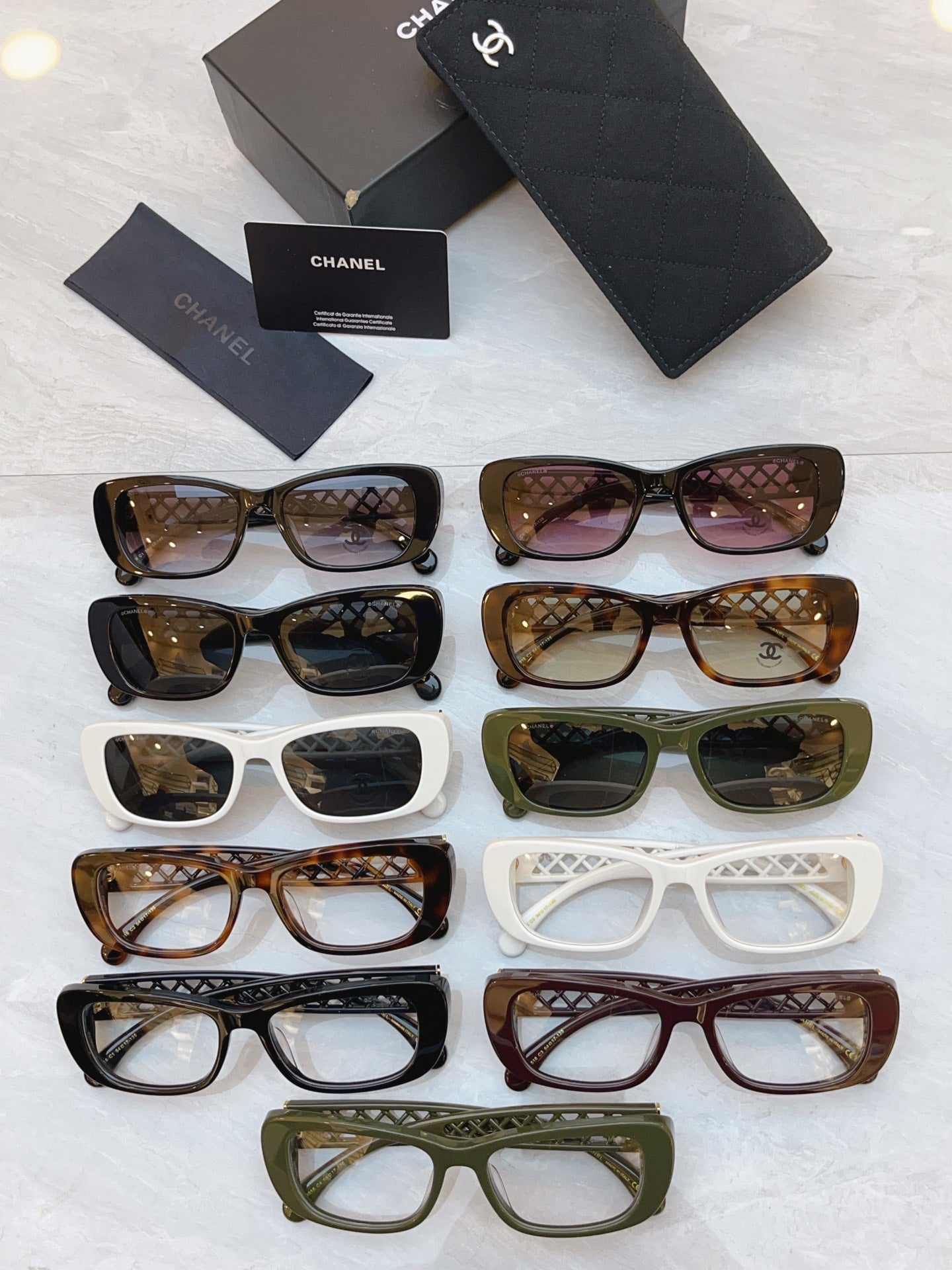 Chanel CH3518 Fashion Black Lens Sunglasses for Men & Women