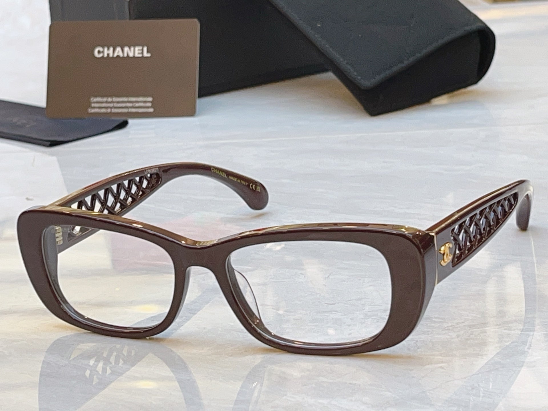 Chanel CH3518 Fashion Purple Lens Sunglasses for Men & Women - detail image 7