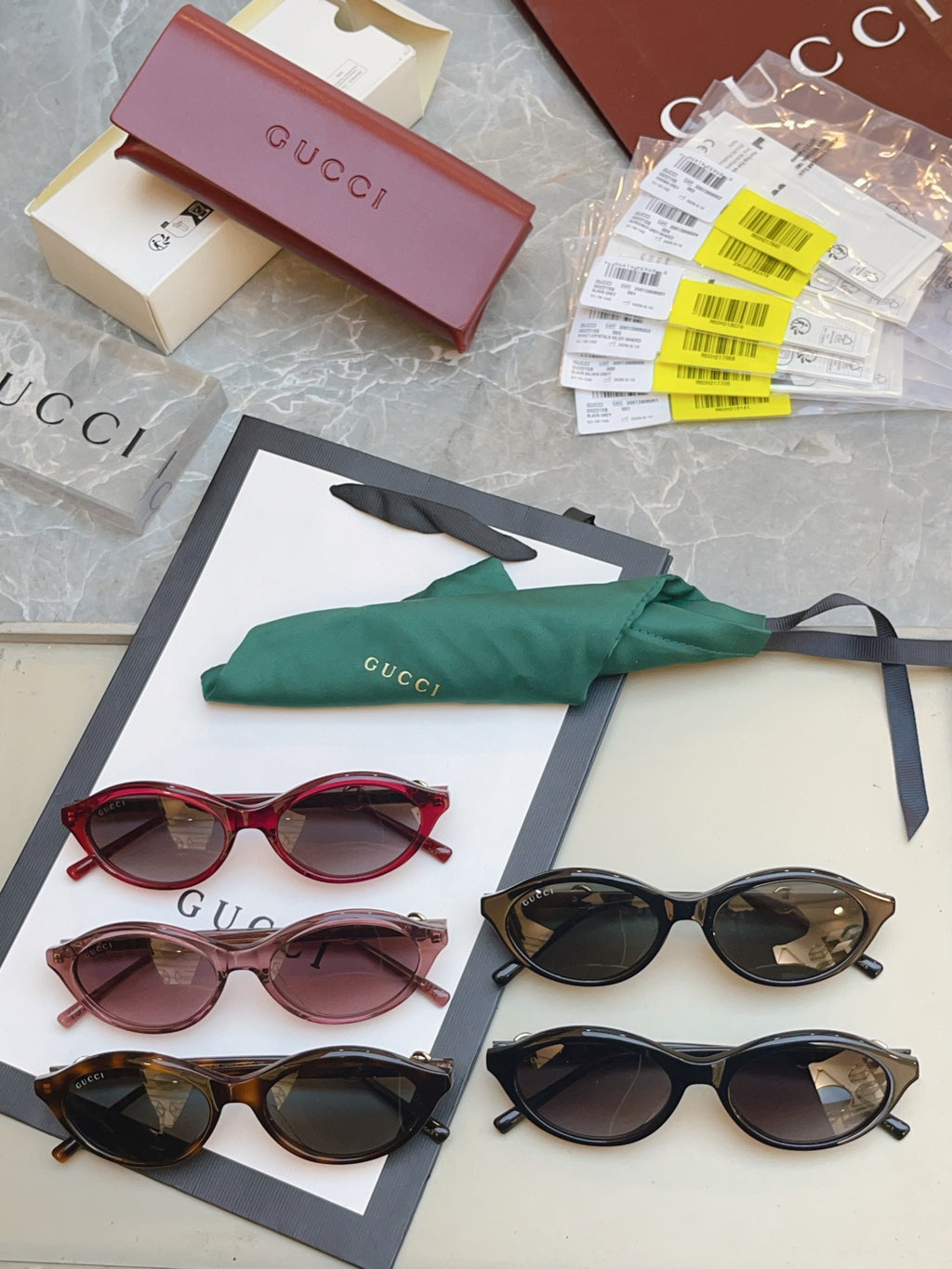 Gucci GG2215S Fashion Red Lens Sunglasses for Men & Women - detail image 9