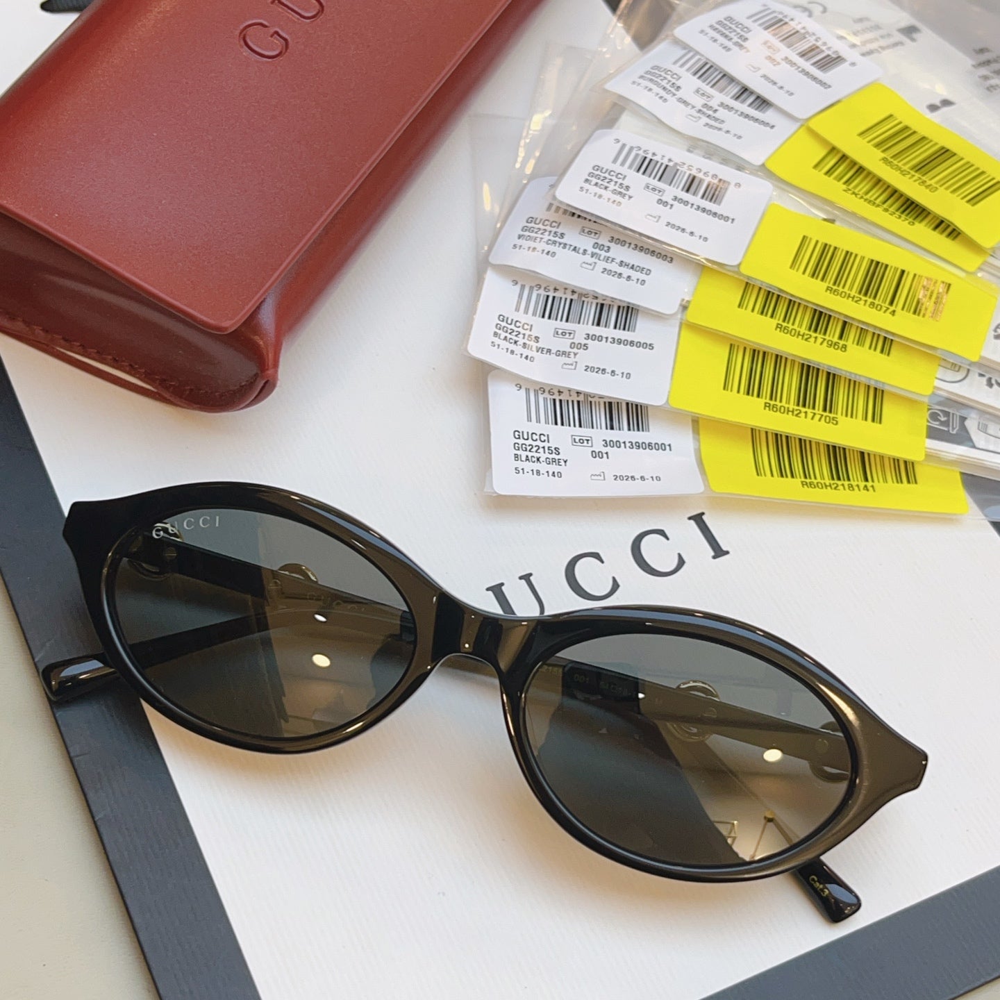 Gucci GG2215S Fashion Black Lens Sunglasses for Men & Women