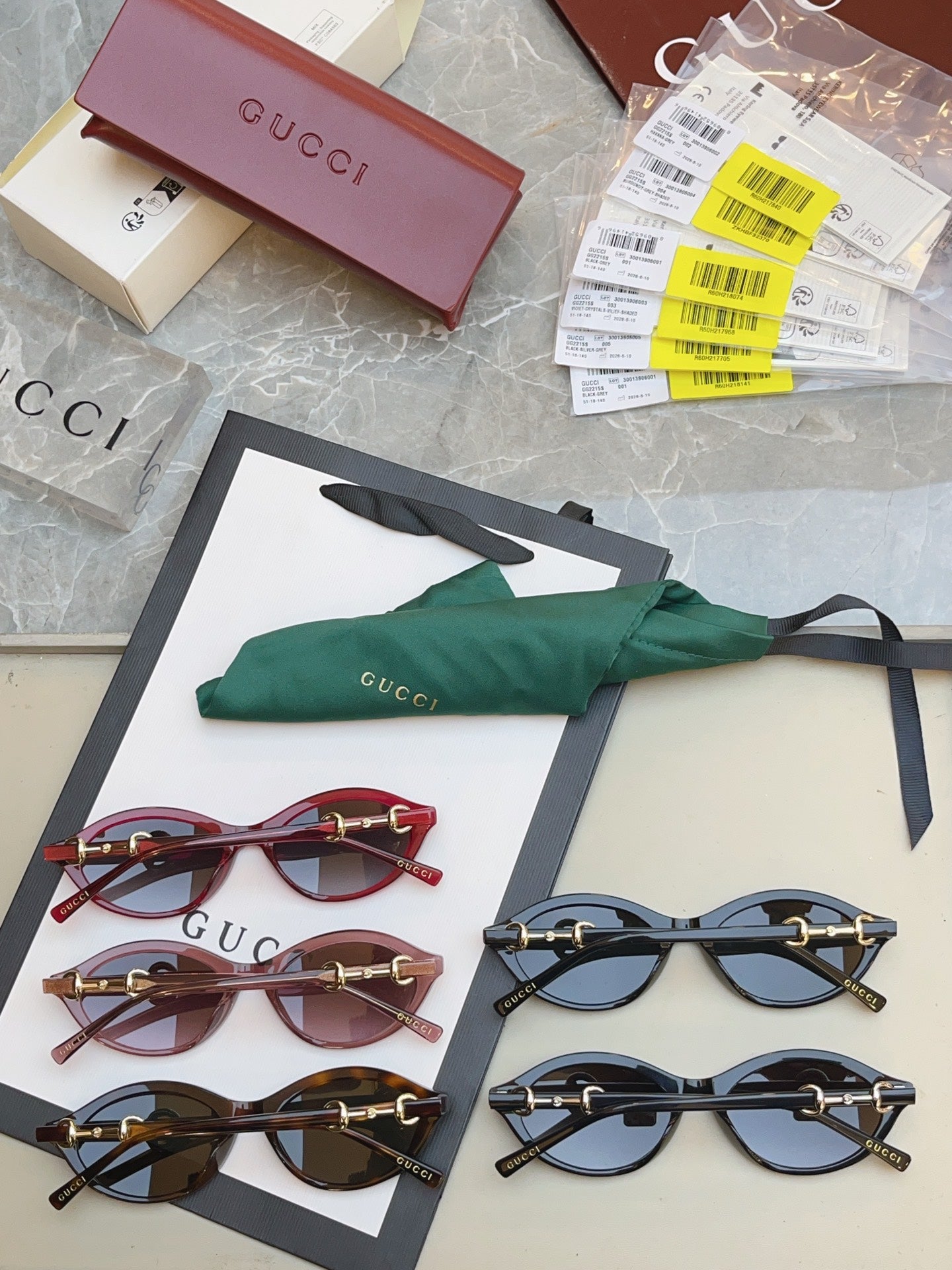Gucci GG2215S Fashion Red Lens Sunglasses for Men & Women - detail image 8