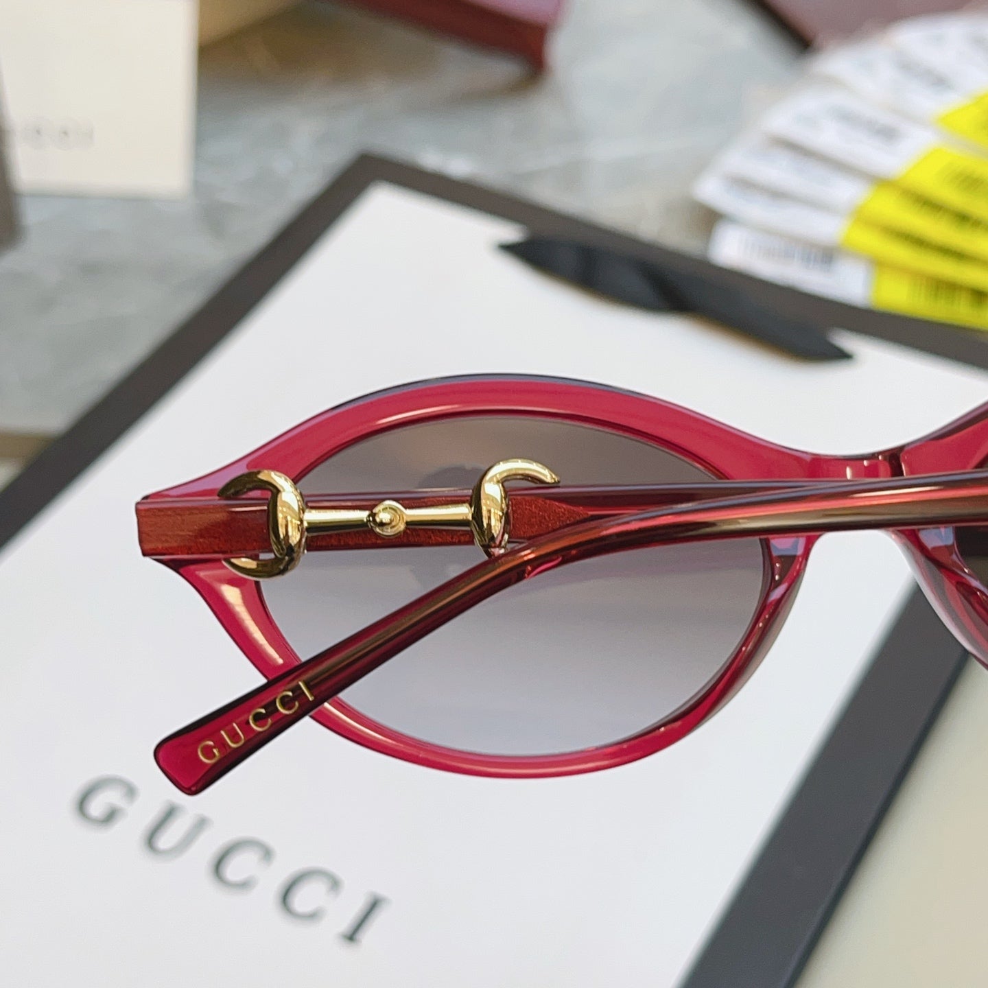 Gucci GG2215S Fashion Red Lens Sunglasses for Men & Women