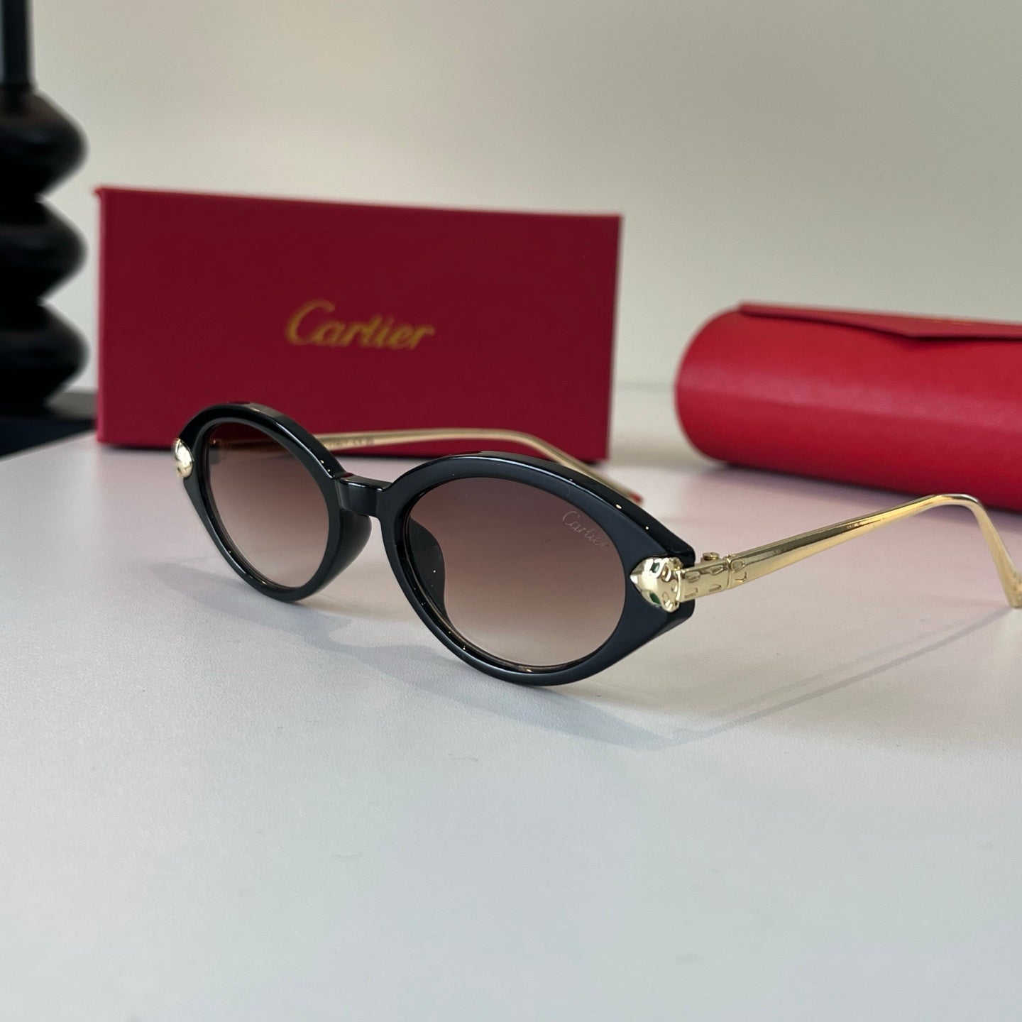 Cartier Lightweight Metal Rimless Silver Lens Sunglasses for Men & Wo - 465849 - detail image 3