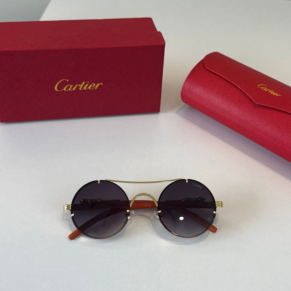 Cartier Lightweight Metal Rimless Red Lens Sunglasses for Men & Women - 487275 - detail image 4