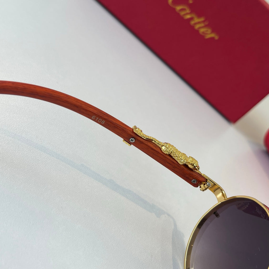 Cartier Lightweight Metal Rimless Red Lens Sunglasses for Men & Women - 487275 - detail image 9
