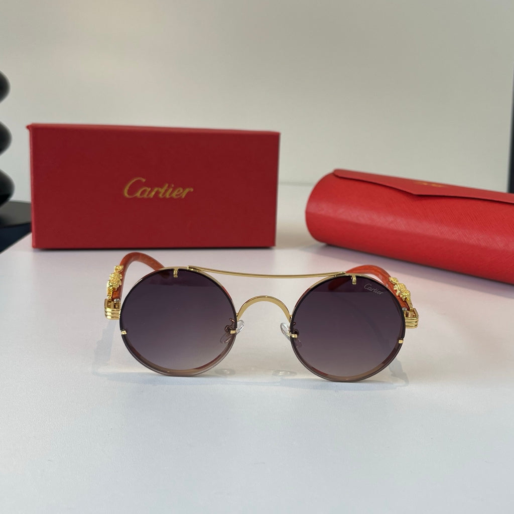 Cartier Lightweight Metal Rimless Red Lens Sunglasses for Men & Women - 487275 - detail image 2