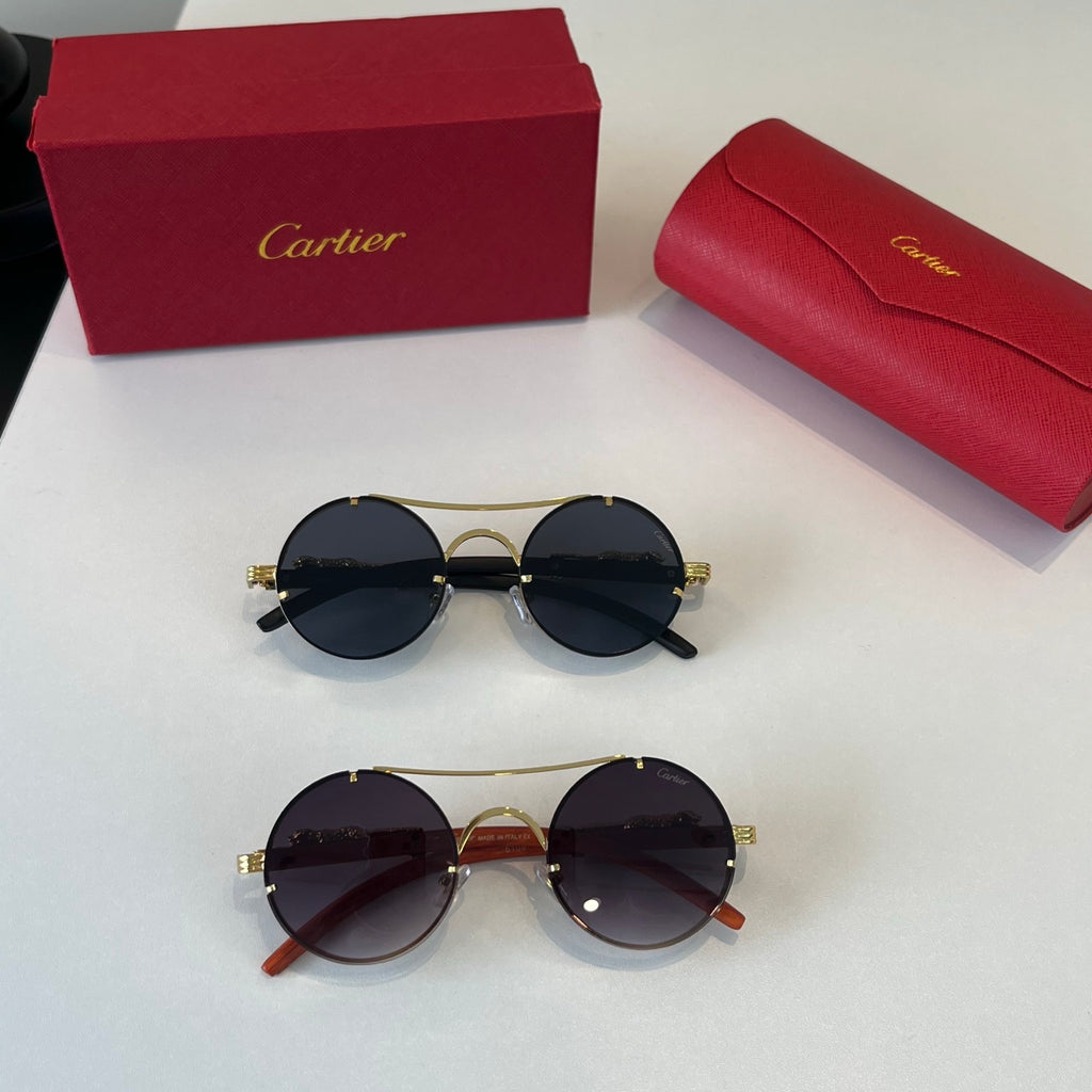 Cartier Lightweight Metal Rimless Red Lens Sunglasses for Men & Women - 487275 - detail image 11