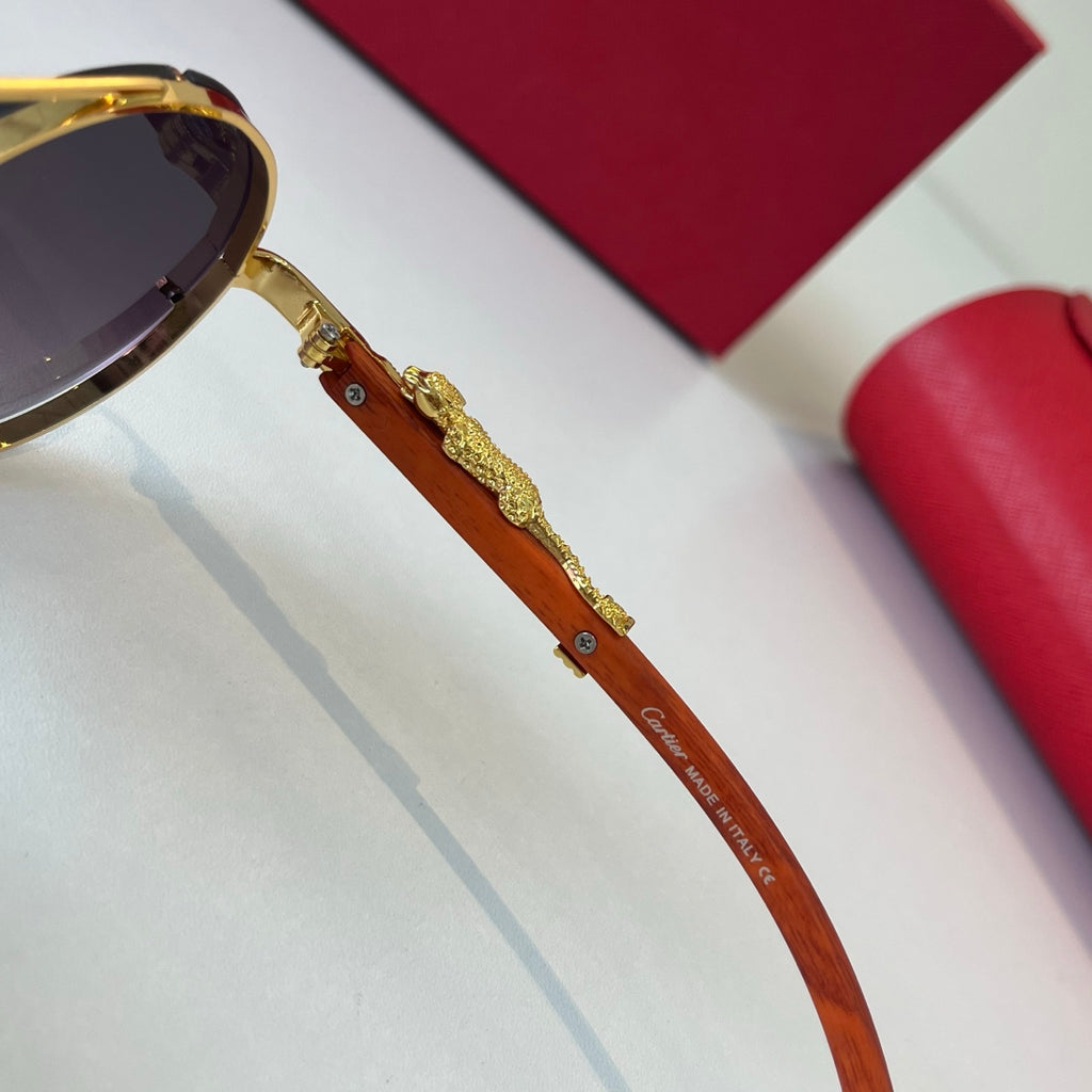 Cartier Lightweight Metal Rimless Red Lens Sunglasses for Men & Women - 487275 - detail image 10