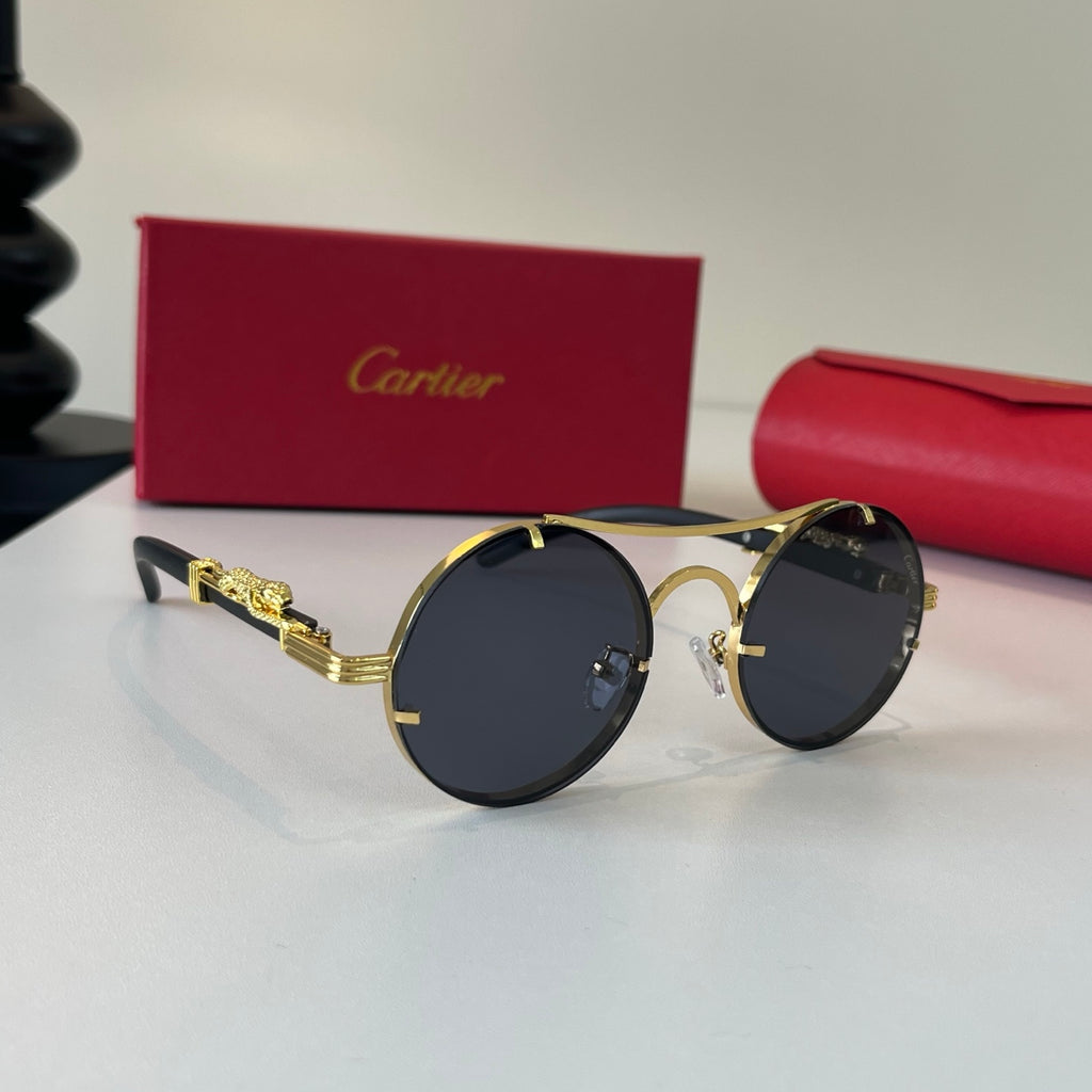 Cartier Lightweight Metal Rimless Silver Lens Sunglasses for Men & Wo - 487276