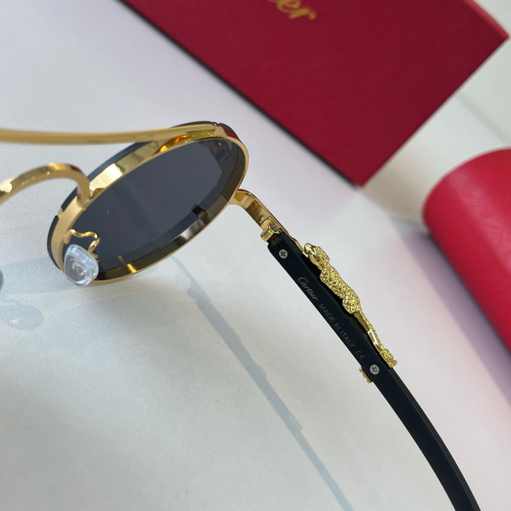 Cartier Lightweight Metal Rimless Silver Lens Sunglasses for Men & Wo - 465851 - detail image 9