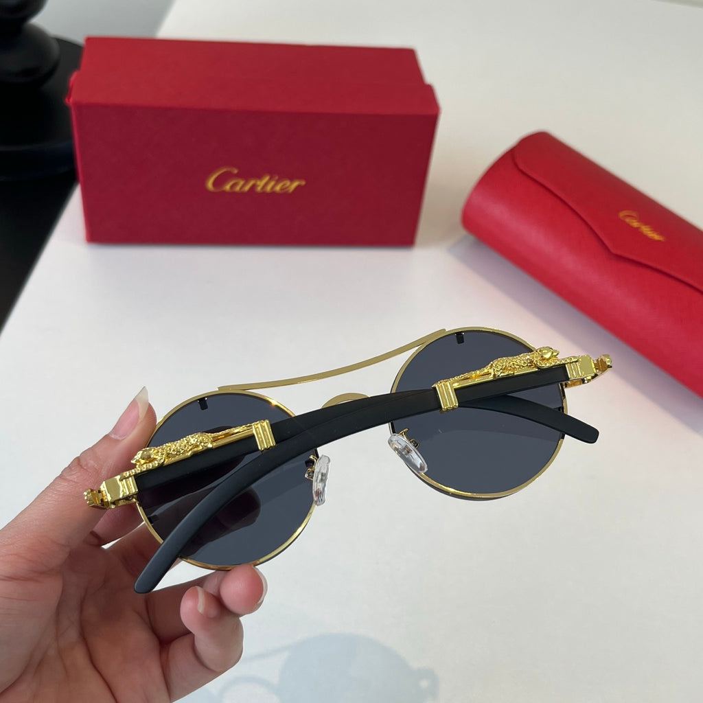 Cartier Lightweight Metal Rimless Silver Lens Sunglasses for Men & Wo - 487276 - detail image 7
