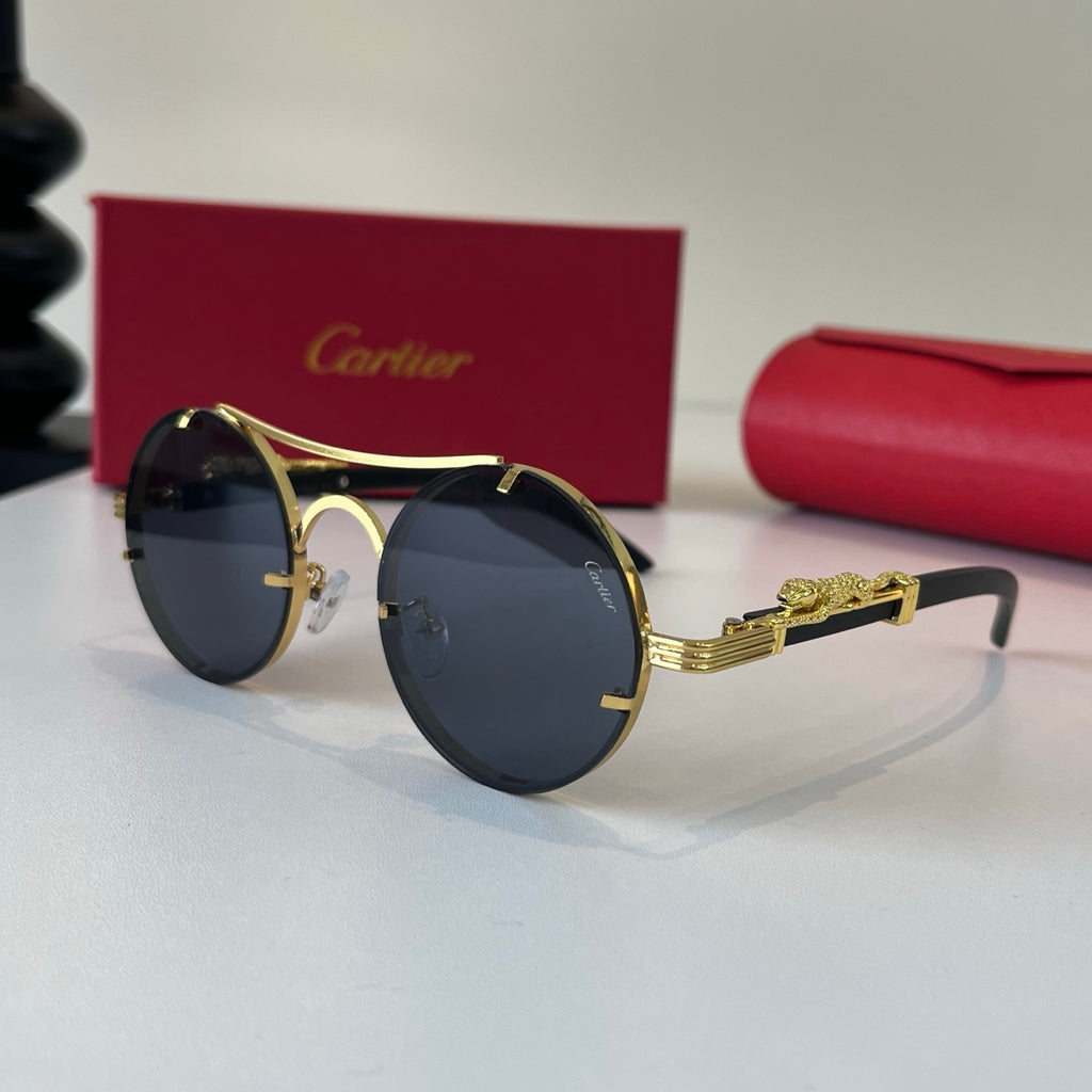 Cartier Lightweight Metal Rimless Silver Lens Sunglasses for Men & Wo - 487276 - detail image 3