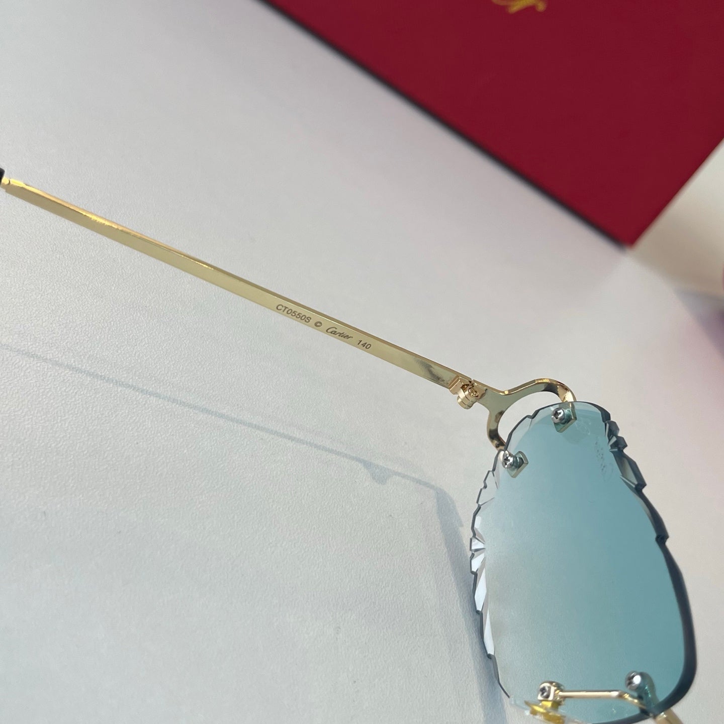 Cartier Lightweight Metal Rimless Silver Lens Sunglasses for Men & Wo - 465852 - detail image 8