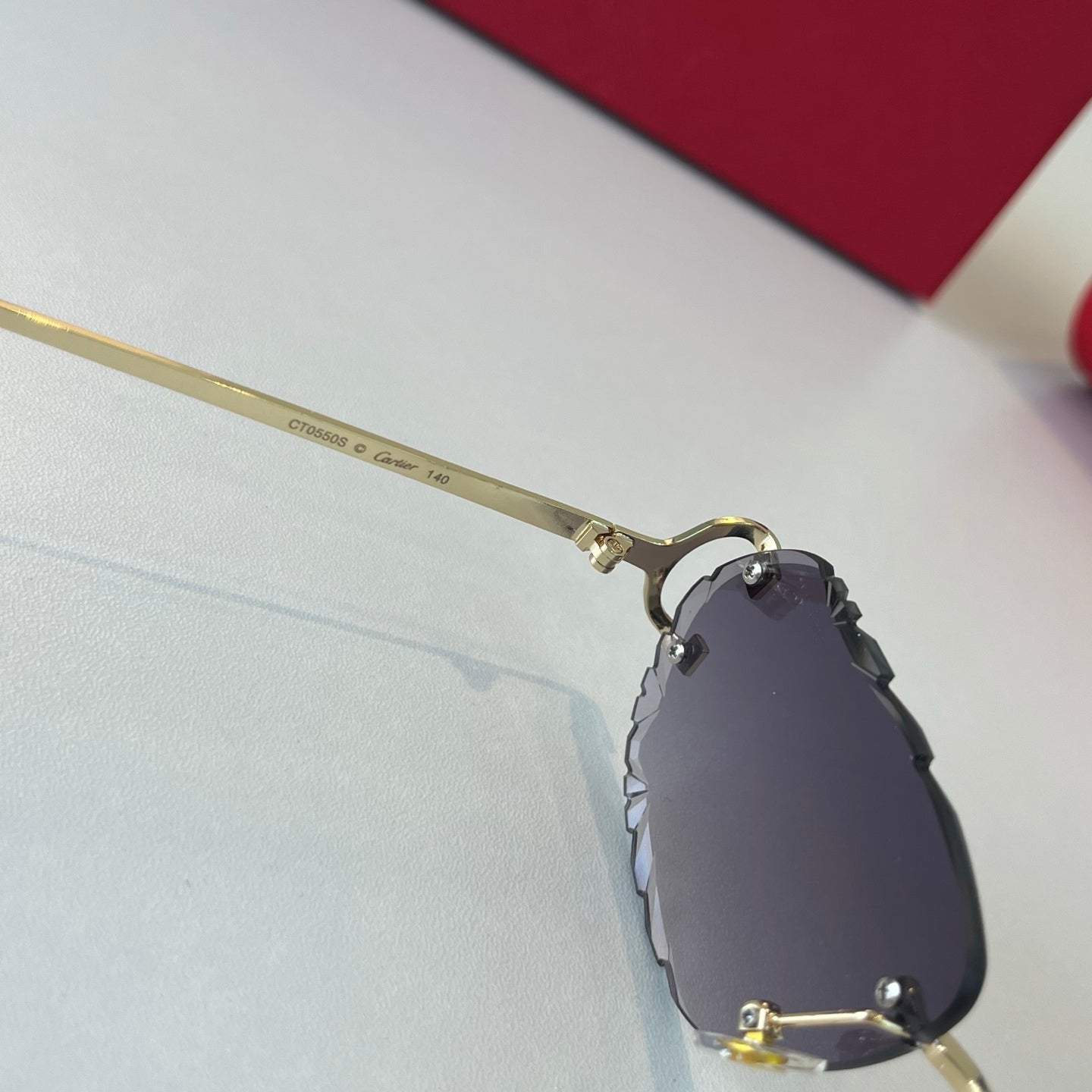 Cartier Lightweight Metal Rimless Silver Lens Sunglasses for Men & Wo - 465869 - detail image 4