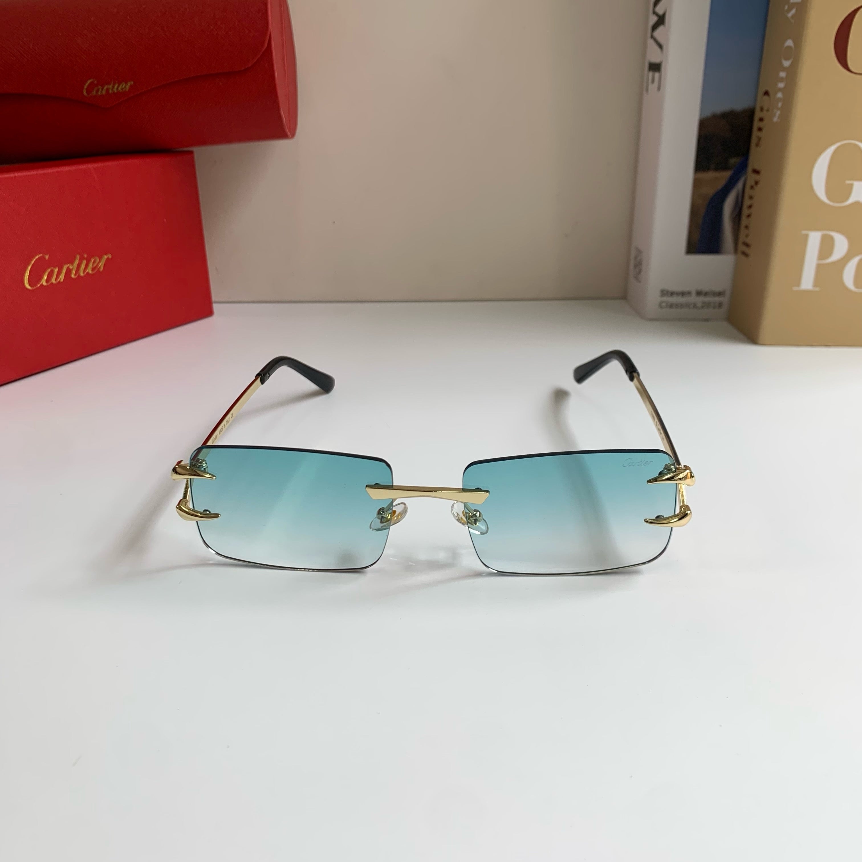 Cartier Square Silver Lens Sunglasses for Men & Women - 465830 - detail image 5