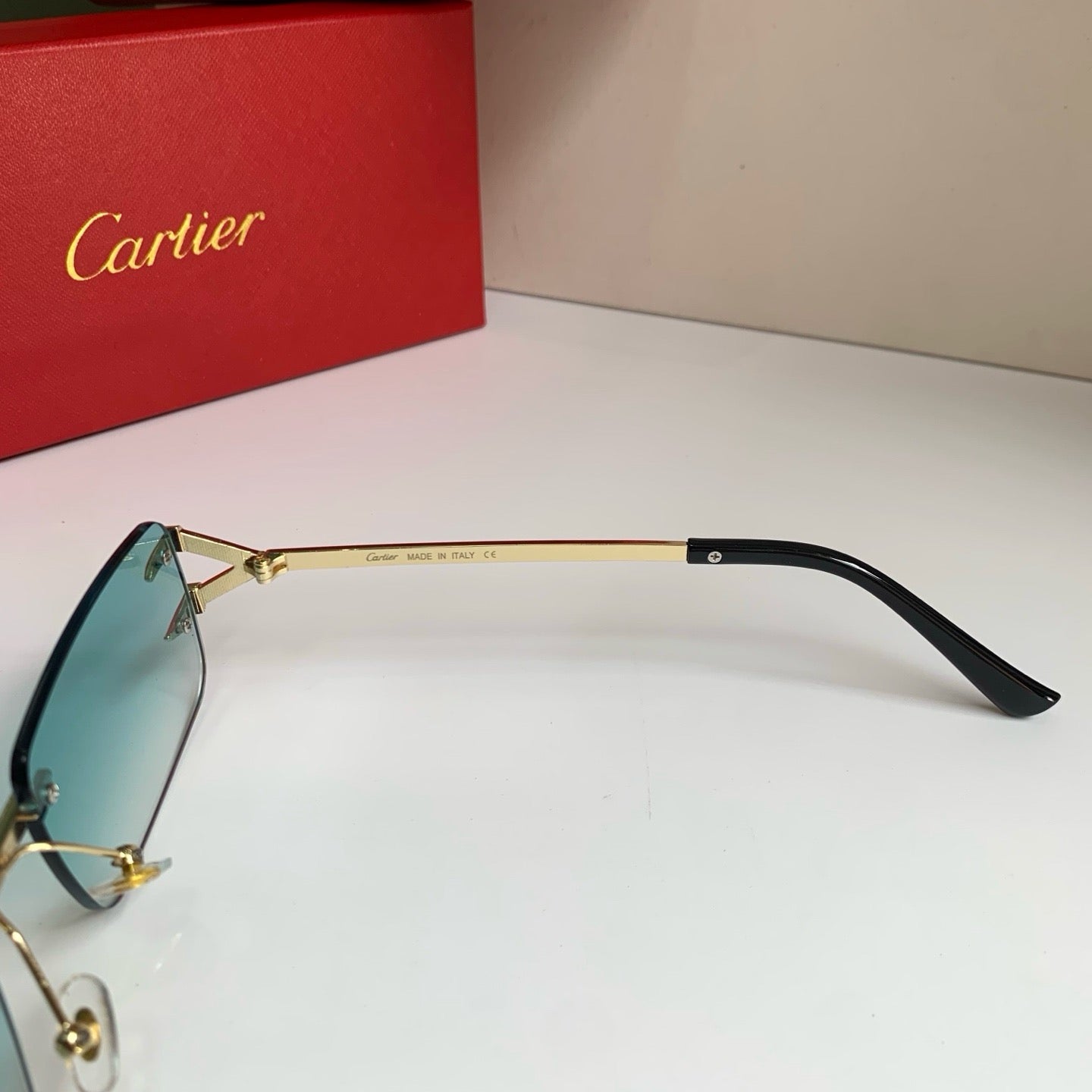 Cartier Square Silver Lens Sunglasses for Men & Women - 465830 - detail image 7