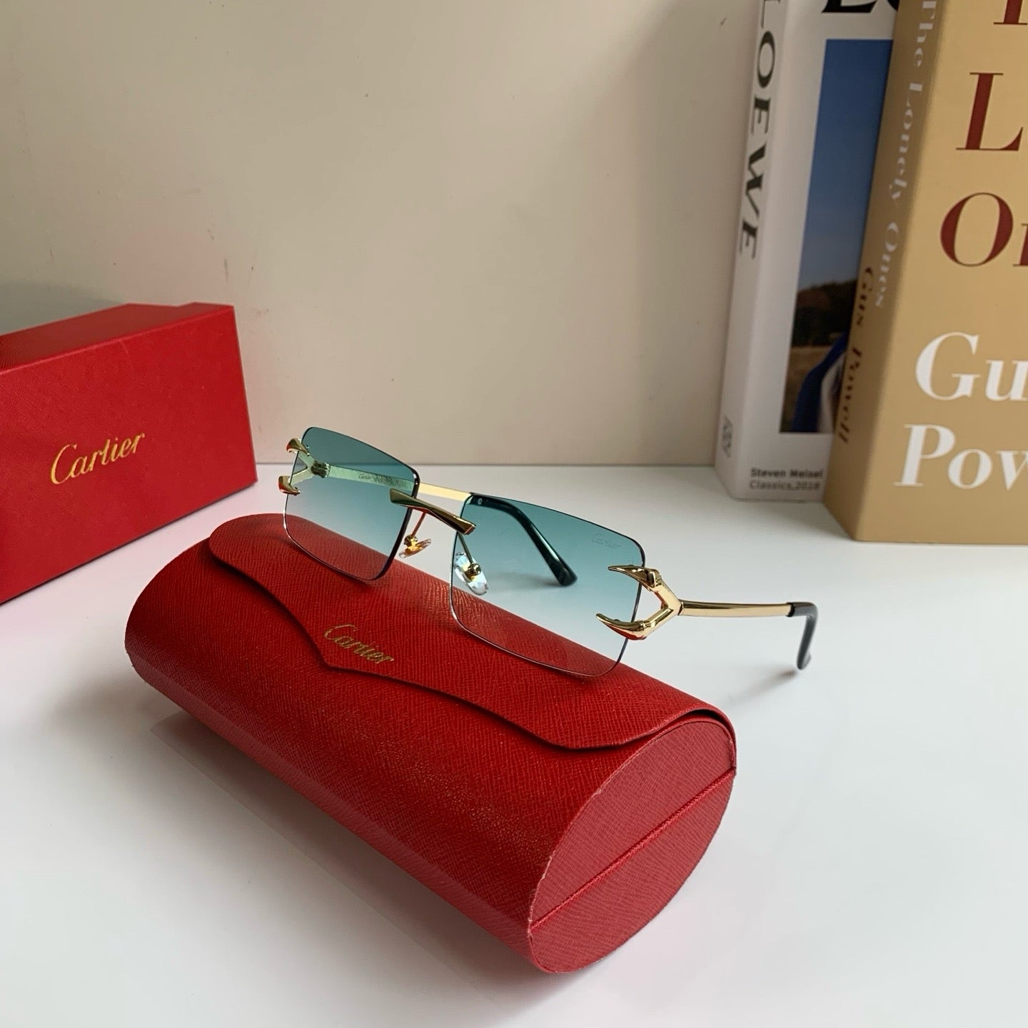 Cartier Square Silver Lens Sunglasses for Men & Women - 465830 - detail image 4