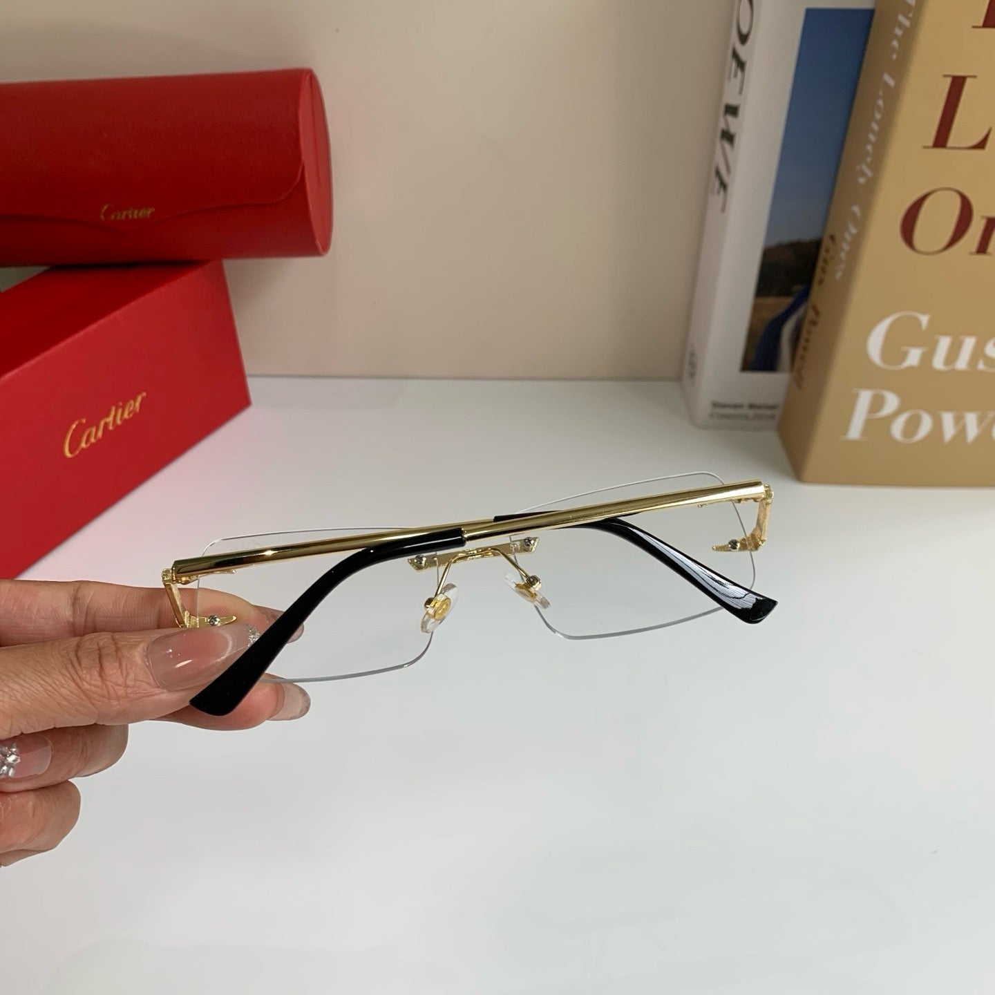 Cartier Square Silver Lens Sunglasses for Men & Women - 465831 - detail image 7