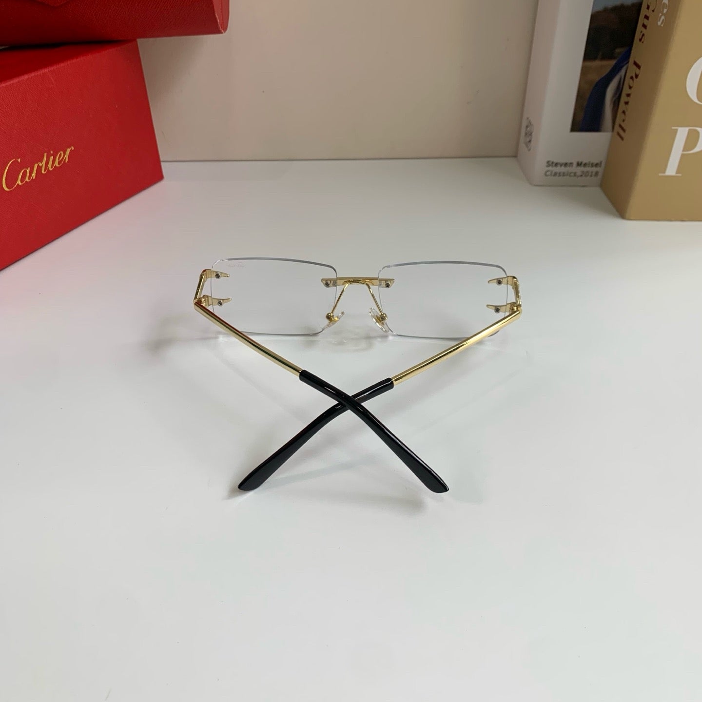 Cartier Square Silver Lens Sunglasses for Men & Women - 465831 - detail image 6