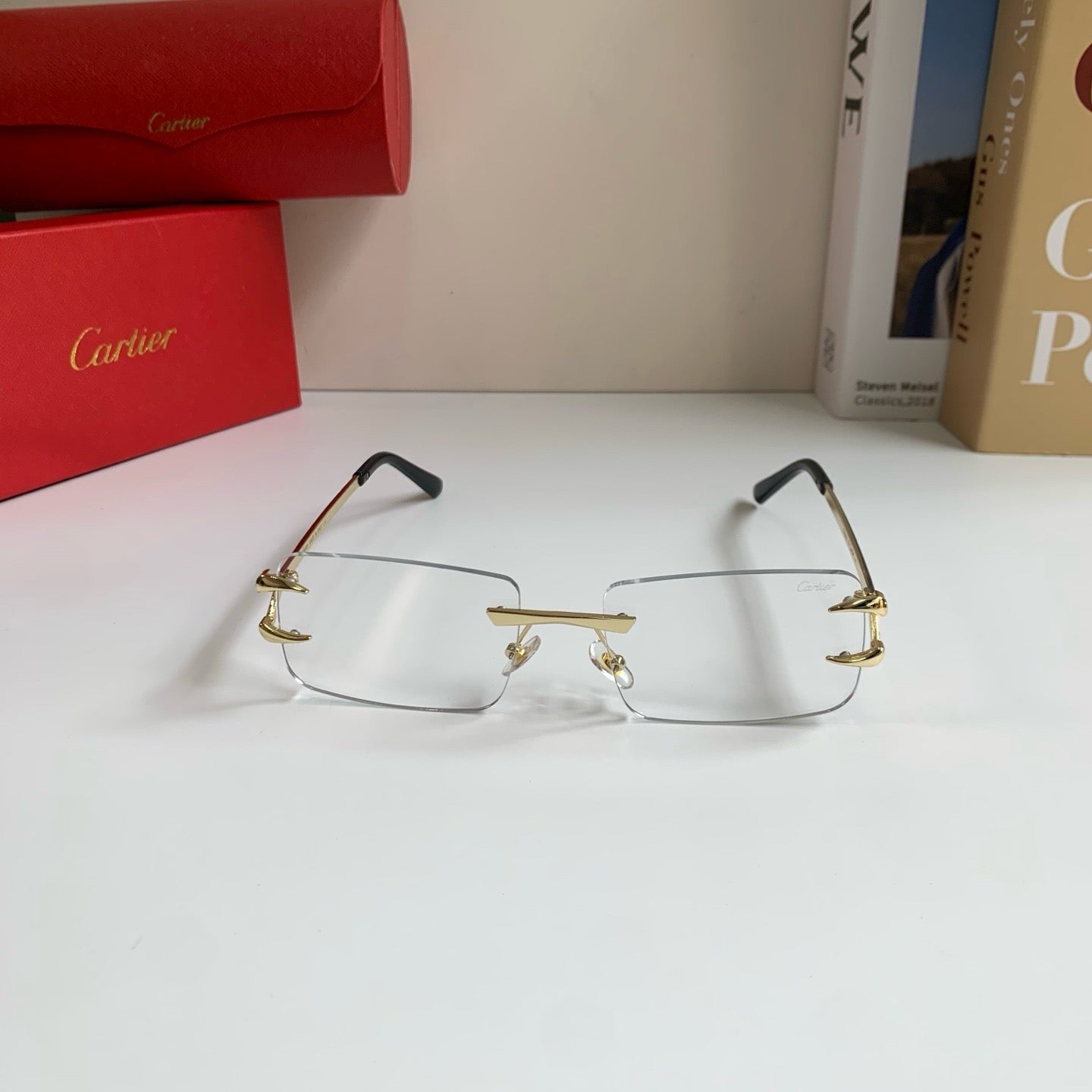 Cartier Square Silver Lens Sunglasses for Men & Women - 465831 - detail image 5