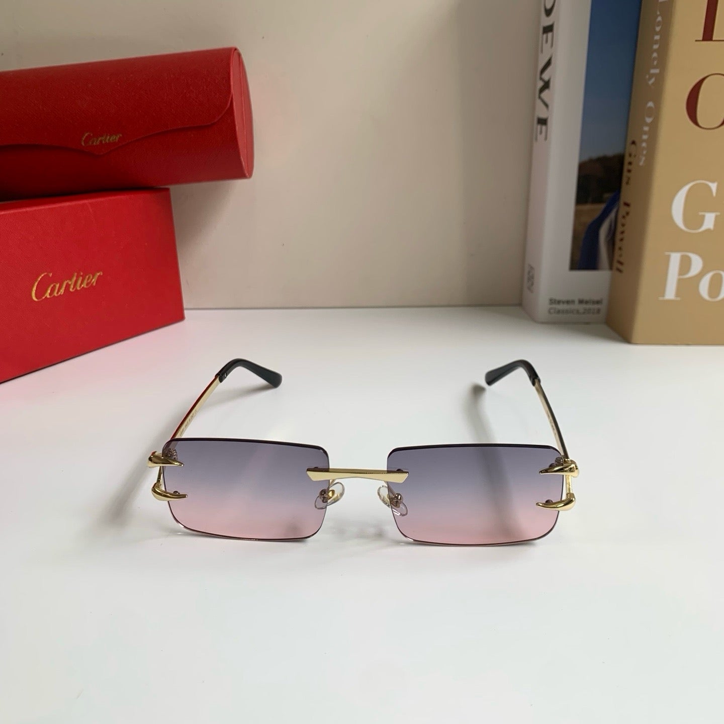 Cartier Square Silver Lens Sunglasses for Men & Women - 465833 - detail image 5