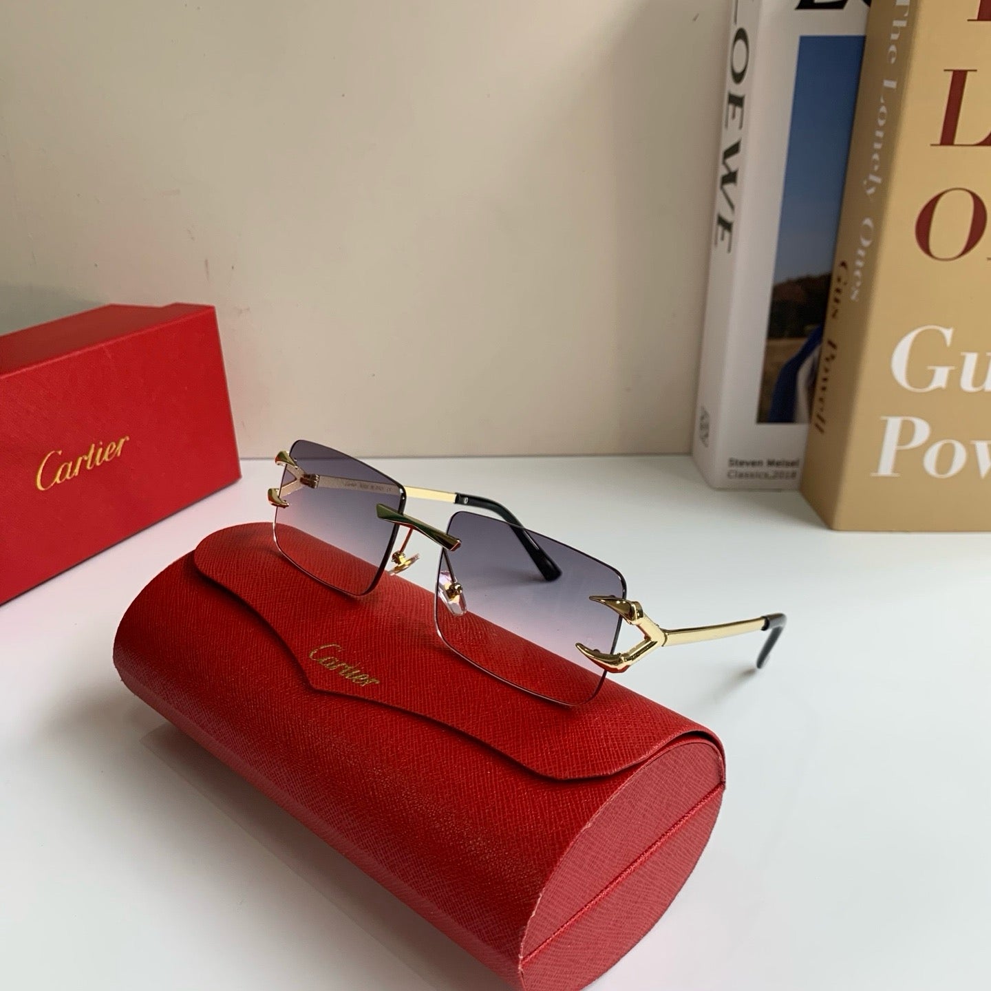 Cartier Square Silver Lens Sunglasses for Men & Women - 465833 - detail image 4