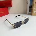 Cartier Square Silver Lens Sunglasses for Men & Women - 465834