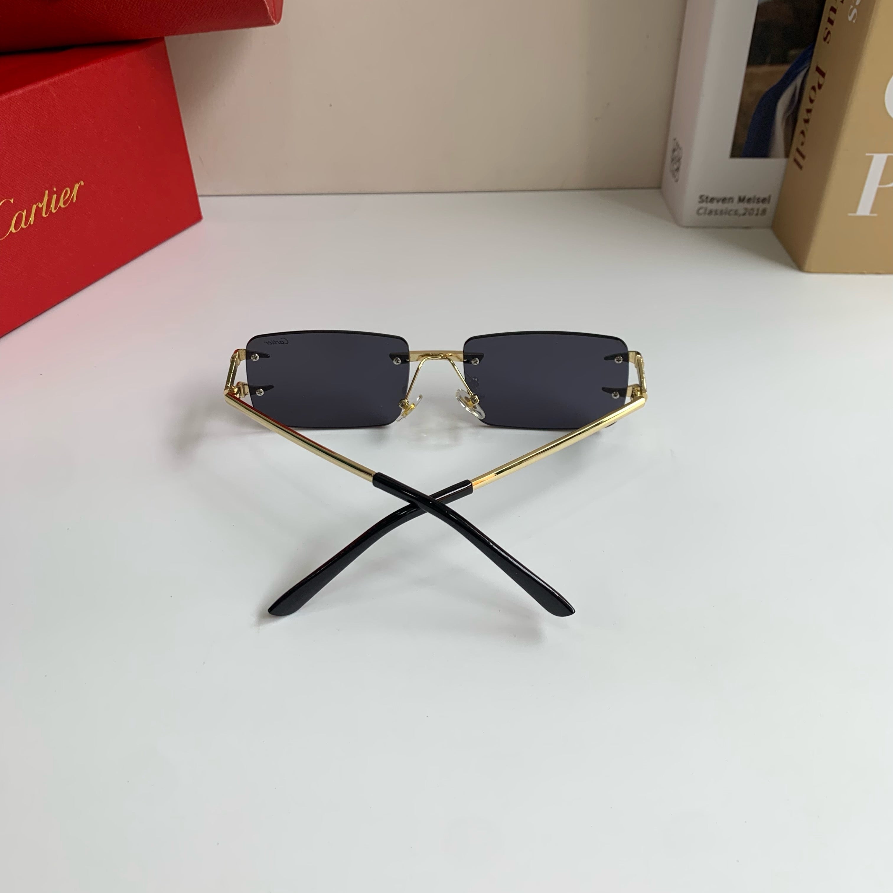 Cartier Square Silver Lens Sunglasses for Men & Women - 465834 - detail image 6